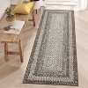 Modern Striped Washable Area Rug - Soft Low Pile Non-Slip Carpet for Living Room Bedroom Office Farmhouse Decor - 3 of 4