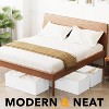 3 Pack 86qt Under Bed Storage Containers with Lids - 10" High Large Organizers for Bedroom, Closet, Clothes, Bed Sheets  - SpaceAid - 4 of 4