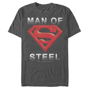 Men's Superman Man of Steel Beveled Logo T-Shirt - 1 of 4