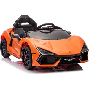 12V Licensed Lamborghini Revuelto Kids Ride-On Car, Battery-Powered Electric Sports Car with Remote Control, Bluetooth, USB, Music - 1 of 4