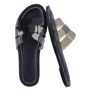 CUSHIONAIRE Caper Jelly Sandals for Women, Comfortable Womens