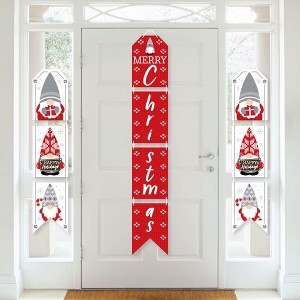 Big Dot of Happiness Christmas Gnomes - Hanging Vertical Paper Door Banners - Holiday Party Wall Decoration Kit - Indoor Door Decor - 1 of 4