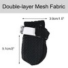 Unique Bargains Breathable Wear Resistant Comfortable Lightweight Dog Outdoor Running Hiking Paw Protectors L Black 4 Pcs - 2 of 4