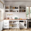 Famapy Multi - Use White Kitchen Cabinet Pantry Wall - Mounted Cabinet: Countertop - Free,DIY Ready，Versatile Setup – Fit Any Style - 2 of 4