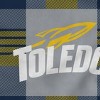 NCAA Toledo Rockets Plaid Steel Royal Plush Faux Shearling Blanket - 2 of 3