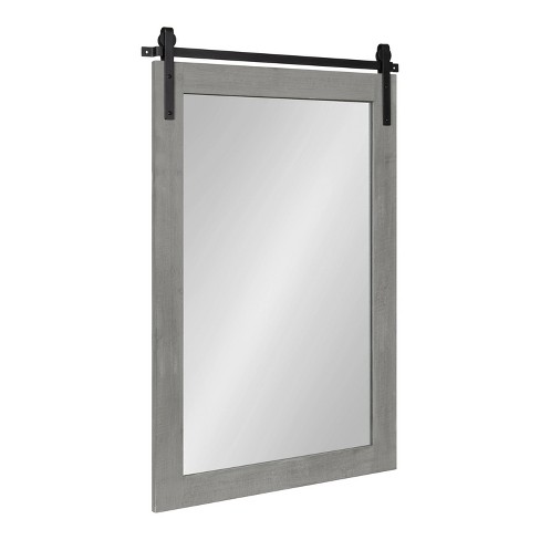 24 X 38 Cates Rectangle Wall Mirror Gray Kate Laurel All Things Decor Target
