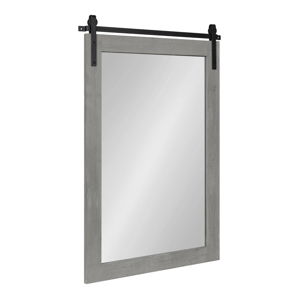 Photos - Wall Mirror 24" x 38" Cates Rectangle  Gray - Kate & Laurel All Things Deco