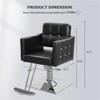 Karl Home Pink Heavy Duty Hydraulic Hair Stylist Salon Chair wiht Diamond Accents - 4 of 4