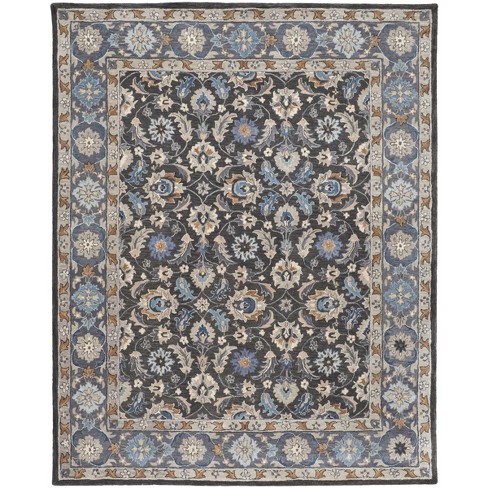 Rylan Transitional Oriental Taupe/Blue/Ivory Area Rug - image 1 of 4