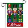 Holiday Nutcrackers Welcome Garden Flag Christmas 18" x 12.5" Briarwood Lane - 2 of 4