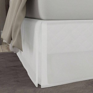 Classic Microfiber Bed Skirt, 14 Drop, Twin, White 75 X 39 Inches - 1 of 4