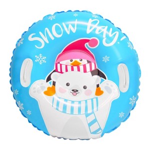 Winter Snow Tube for Kids and Teens by CocoNut Outdoor, 32" Junior Inflatable Sled - 1 of 4