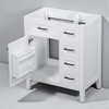 30" Bathroom Vanity Base Only, Freestanding Cabinet with 1 Door & 3 Drawers, Solid Wood & MDF, Sink Not Included - 2 of 4