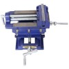 5 Inch Cross Slide Drill Press Vise, 2 Way X-Y Heavy Duty Clamp Machine Vise Holder, Clamping Tool, Bench Mount Clamp Machine Blue - 4 of 4