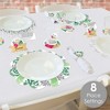 Big Dot of Happiness Last Luau Tropical Bachelorette Party & Bridal Shower Paper Charger and Table Decorations - Chargerific Kit - Place Setting for 8 - 2 of 4