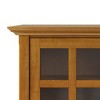 60" Wood TV Media Stand with Cord Management, Tempered Glass Doors and Bottom Drawers for Living Room and Bedroom - 3 of 4
