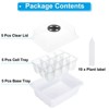 Unique Bargains Plastic White Adjustable Humidity Domes Vented Growing Seeding Tray 7.5 x 6 x 4.5 Inch White 5 Pcs - 3 of 4