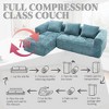 CAVINAS Modern Modular L-Shaped Sofa with Chaise Longue, 98.42-inch Loveseat Sofa with Small Side Pockets, Couches for Living Room - 4 of 4