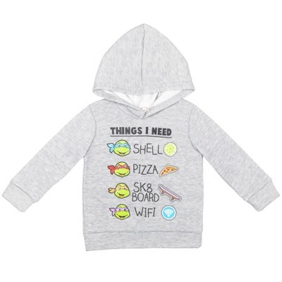 Toddler Boys' Nickelodeon Teenage Mutant Ninja Turtles Pullover Sweatshirt  - Gray : Target