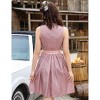 Women's 2-Piece Festival Dress Set with Front Tie Waist Lace Trimmed Apron - 4 of 4