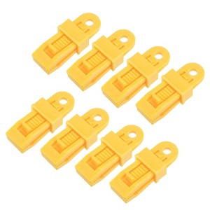 Unique Bargains Plastic Waterproof Weather-Resistant Lightweight Tarp Clips 12 Pcs - 1 of 4