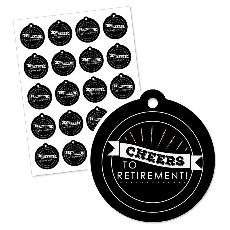 Big Dot of Happiness Happy Retirement - Retirement Party Favor Gift Tags (Set of 20), 2 of 7