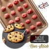 JoyTable Baking Sheet Set, Nonstick Steel Cookie Sheets for Oven Use, BPA-Free Baking Tray - 3 of 4