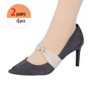 INSPIRE CHIC Women's Leather Bowknot Detachable Elastic Shoe Heels Strap Band - 4 of 4