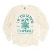 Simply Sage Market Women's Season To Sparkle Long Sleeve Garment Dyed Tee - 2 of 4
