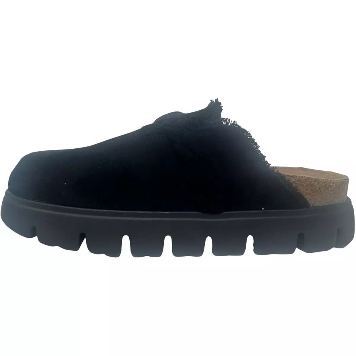 Женские сабо Very G Womens Cali Braided Buckle Faux Suede Mule Slip On Shoe, Black (11) — фото 2
