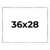 PosterPalooza | Modern Shadow Box 1" Depth White Picture Frame - UV Acrylic, Backing Board, Hanging Hardware - 2 of 4