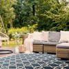 Courtyard CY6032 UV & Stain Resistant Non-Shedding Power Loomed Indoor/Outdoor Rugs - Safavieh - 2 of 4