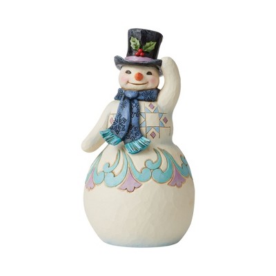 Jim Shore 9.5" Jolly & Joyful Snowman Heartwood Creek  -  Decorative Figurines