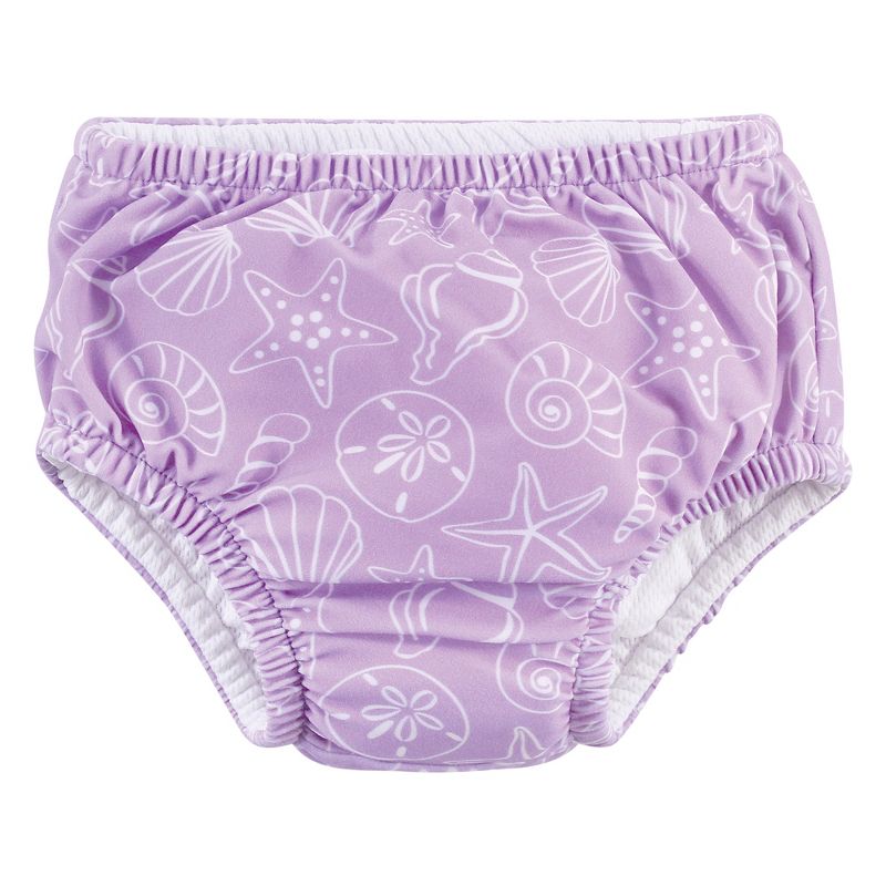 Hudson Baby Infant and Toddler Girl Swim Diapers, Sea Shells, 5 of 6