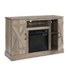 NAYSAYE Indoor Fireplace Farmhouse Style Console with Realistic Flame and Cozy Warm Ambience, Gray, 47"*15.5"*30.75" - 2 of 4