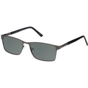 Enhance BIG&TALL EN4064 Men Polarized Bi-Focal Sunglass Tortoise Brown Gold 58mm Blue Mirror +1.00 - 1 of 1