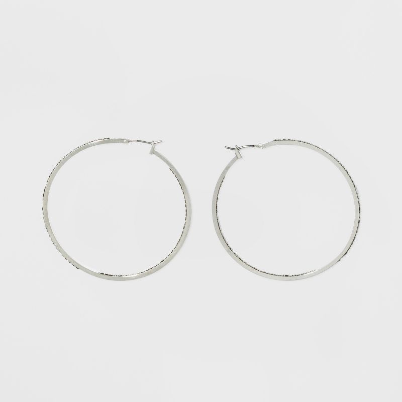 Hoop with Pave Stones Earrings - A New Day&#153;, 2 of 6
