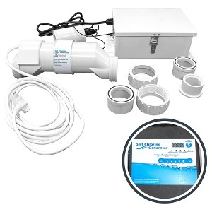 Swimline Hydrotools 87615 Salt Water Chlorine Generator System, 7 Titanium Plates for 15K Gallon Above and Inground Swimming Pools - 1 of 4
