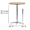 Flash Furniture Lars 30'' Round Wood Cocktail Table with 30'' and 42'' Columns - Set of 5 - image 4 of 4