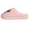 Kensie Slippers for Kids Smiley Face Slipper Shoes for Girls - Fuzzy Cute Slipper with Rhinestones for Little Kid/Big Kid - 3 of 4