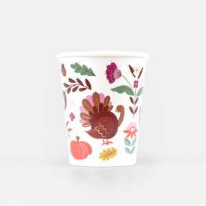 Meri Meri Folk Fall Cups (Pack of 8) - 1 of 3