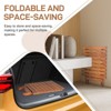 Karl Home|18.In  Rectangular Patio Folding Wood Side Table - 3 of 4
