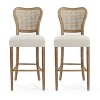 MAYEERTY Accent Chair with Legs, Upholstered Armsless Chairs Set of 2 - 3 of 4