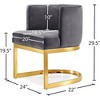Meridian Furniture,Gianna Velvet Dining Chair - 4 of 4