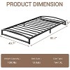 Metal Platform Bed Frame, Heavy Duty Strong Support Slat, Mattress Foundation, No Box Spring Needed, Noise-Free - 2 of 4