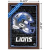 Trends International NFL Detroit Lions - Neon Helmet 23 Framed Wall Poster Prints - 3 of 4