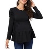 LXT-Maternity Shirts Maternity Tunic Blouse Tops - 4 of 4