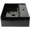 ALFI  ABC901-BM Black Matte 24Inch Modern Rectangular Above Mount Ceramic Sink with Faucet Hole - 4 of 4