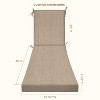 Honeycomb Outdoor Chaise Lounge Cushion - Textured Solid Birch Tan - 4 of 4