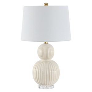 Zarren Table Lamp - 25 Inch Height - TBL4413 - Ivory - Safavieh - 1 of 4